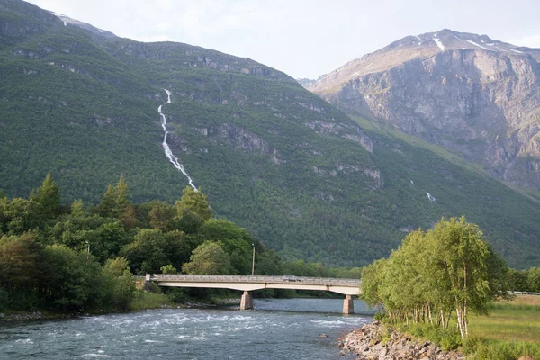 Schöne Natur Der Nähe Der Stadt Hoelsand Norwegen — Stockfoto