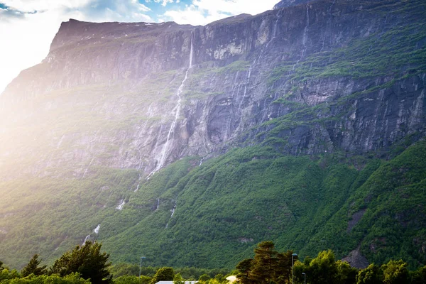 Beautiful Nature City Hoelsand Norway — Stock Photo, Image