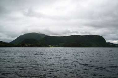 Norveç doğanın güzel manzara görünümü