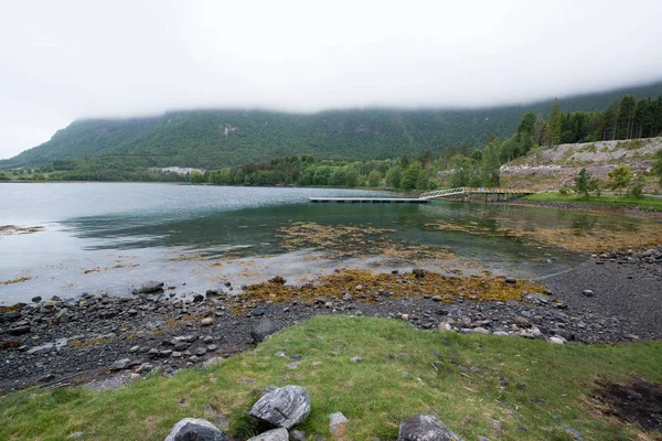 Blick Auf Fiskevollen Hedmark Fylke Norwegen — Stockfoto