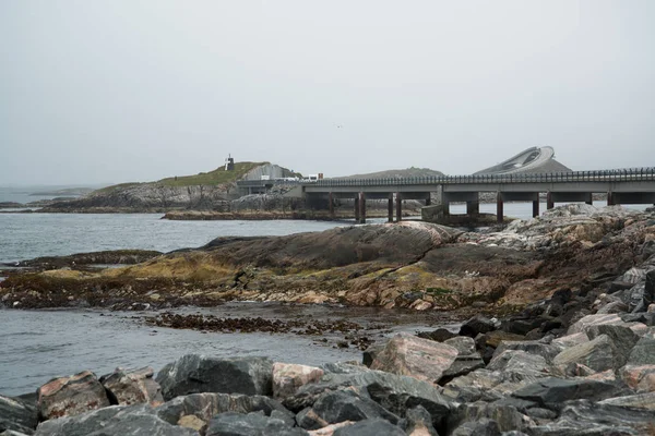 Вид Знамениту Атлантичну Дорогу Норвегії — стокове фото