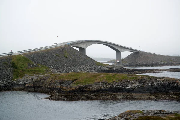 Vista Famosa Carretera Atlántica Noruega — Foto de Stock