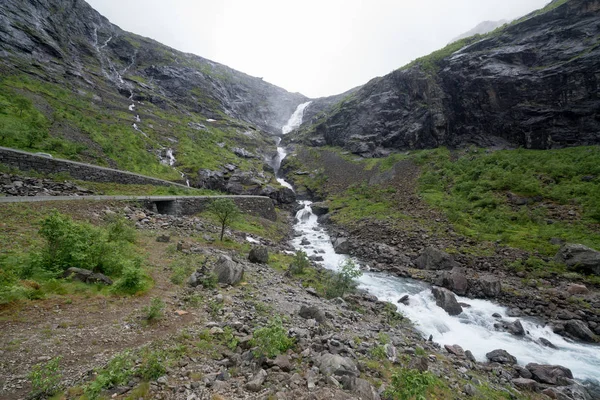 Schöne Trollstigen Straße Skandinavien Norwegen — Stockfoto