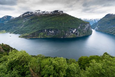 Geiranger fiyort, Norveç'te güzel doğa 