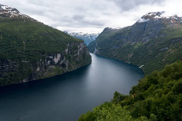 Geiranger Fjord Prachtige Natuur Noorwegen — Stockfoto