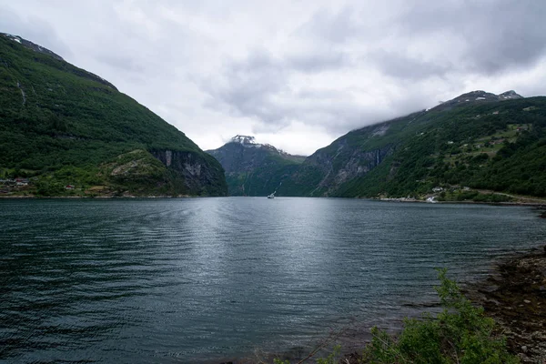 Geiranger Fjord Prachtige Natuur Noorwegen — Stockfoto