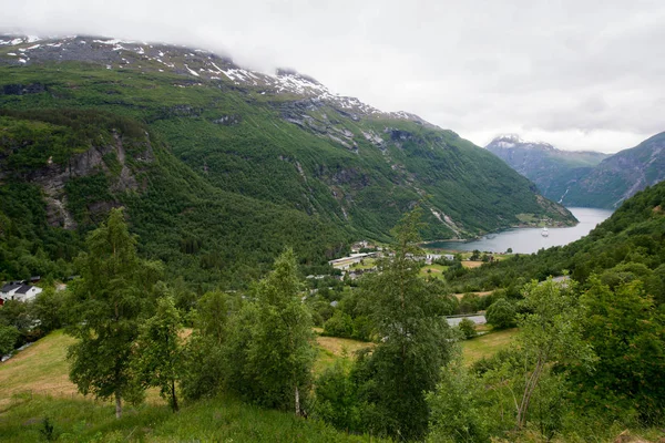 Geiranger Fjord Schöne Natur Norwegen — Stockfoto
