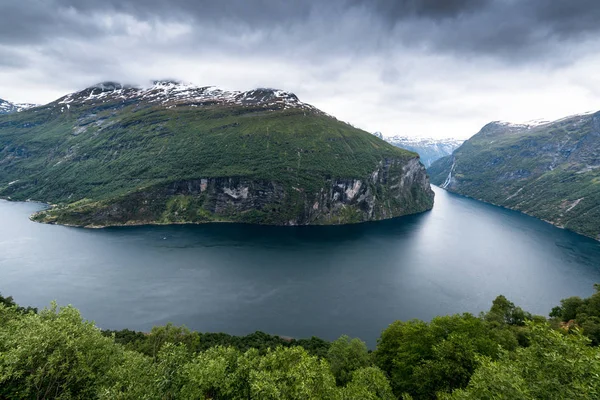 Geiranger Fjord Schöne Natur Norwegen — Stockfoto