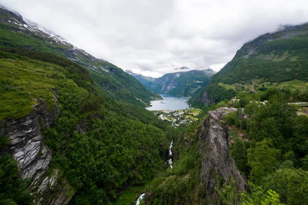 게이랑에르 피요르드 노르웨이의 아름다운 — 스톡 사진