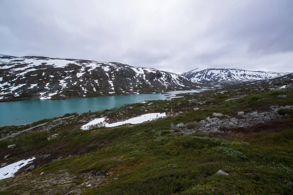Bela Paisagem Noruega Strynefjellet Longo Estrada Condado Norueguês — Fotografia de Stock