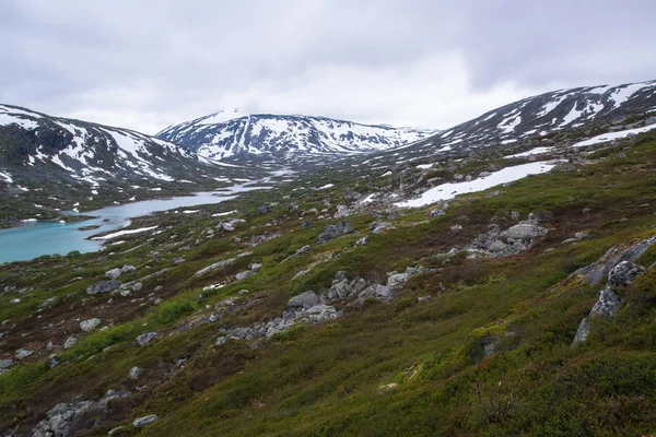 Vackert Landskap Norge Strynefjellet Längs Norska Läns Vägen — Stockfoto