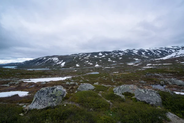 Wunderschöne Landschaft Norwegen Strynefjellet Entlang Der Norwegischen Kreisstraße — Stockfoto