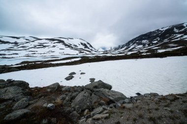 Norveç'te güzel manzara, Norveç ilçe yolu boyunca Strynefjellet