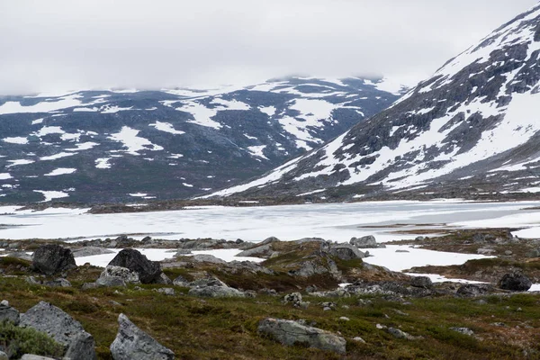 Bellissimo Paesaggio Norvegia Strynefjellet Lungo Strada Provinciale Norvegese — Foto Stock