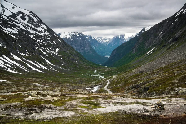 Krásná Krajina Norsku Strynefjellet Podél Norské Krajské Silnice — Stock fotografie