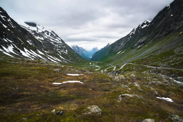 Wunderschöne Landschaft Norwegen Strynefjellet Entlang Der Norwegischen Kreisstraße — Stockfoto