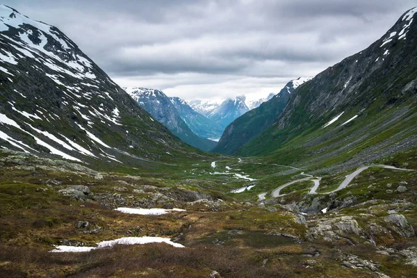 Krásná Krajina Norsku Strynefjellet Podél Norské Krajské Silnice — Stock fotografie