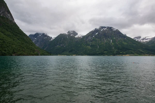 Norveç Doğanın Güzel Manzara Görünümü — Stok fotoğraf