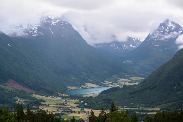 Bella Vista Sul Paesaggio Della Natura Norvegese — Foto Stock