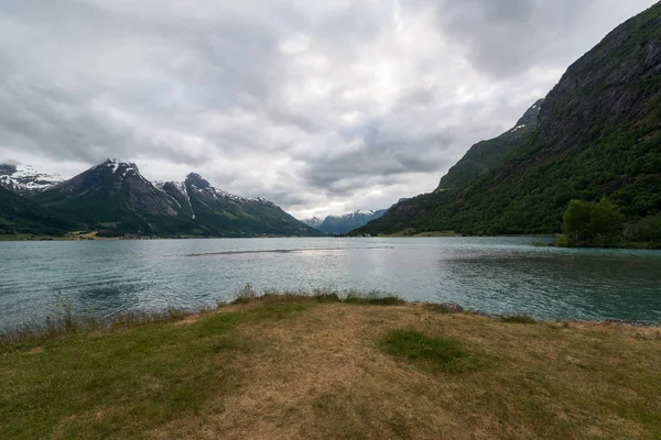 Norveç Doğanın Güzel Manzara Görünümü — Stok fotoğraf