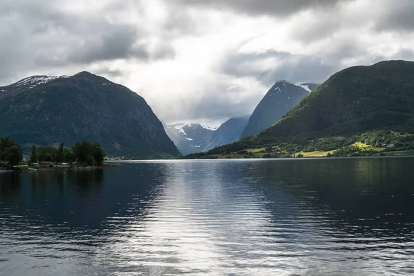 Bela Paisagem Vista Natureza Noruega — Fotografia de Stock