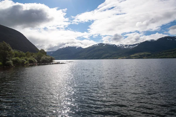 Bella Vista Sul Paesaggio Della Natura Norvegese — Foto Stock