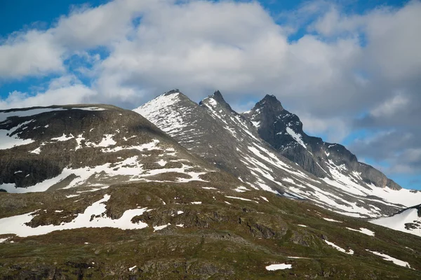 Bergsväg Vid Gaularis Älv Norge — Stockfoto