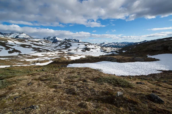 Camino Montaña Junto Río Gaular Noruega —  Fotos de Stock
