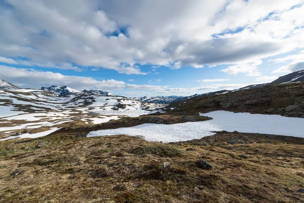 Strada Montagna Lungo Fiume Gaular Norvegia — Foto Stock