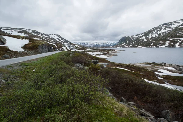 Bergstraße Gaular Norwegen — Stockfoto