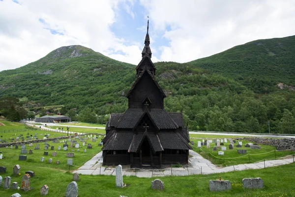 Borgund Stave Church Het Best Bewaarde Van Norways Bestaande Staafkerken — Stockfoto