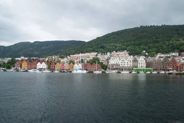 Bergen Noruega Circa Junio 2016 Vista Las Calles Bergen Noruega — Foto de Stock