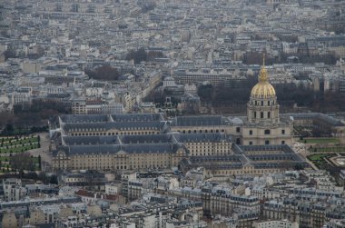 Paris, 2014 Ocak: Paris, Fransa 'da Eyfel Kulesi 'nden Paris 'e bakın