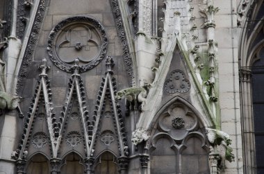 Paris, 2014 Ocak: Nisan 2019 yılında yangın kuruldu Notre Dame de Paris Katedrali