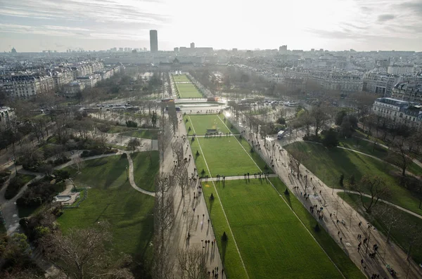 Paryż Circa Styczeń 2014 Widok Paryż Wieży Eiffla Paryżu Francja — Zdjęcie stockowe