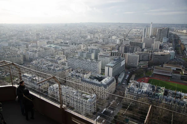 Paryż Circa Styczeń 2014 Widok Paryż Wieży Eiffla Paryżu Francja — Zdjęcie stockowe