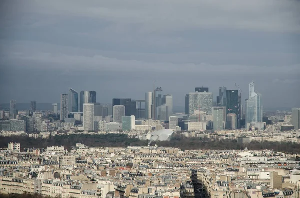 París Circa Enero 2014 Vista París Desde Torre Eiffel París — Foto de Stock