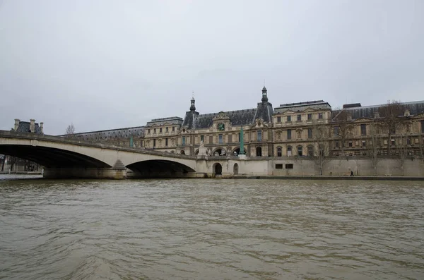 París Alrededor Enero 2014 París Río Sena — Foto de Stock