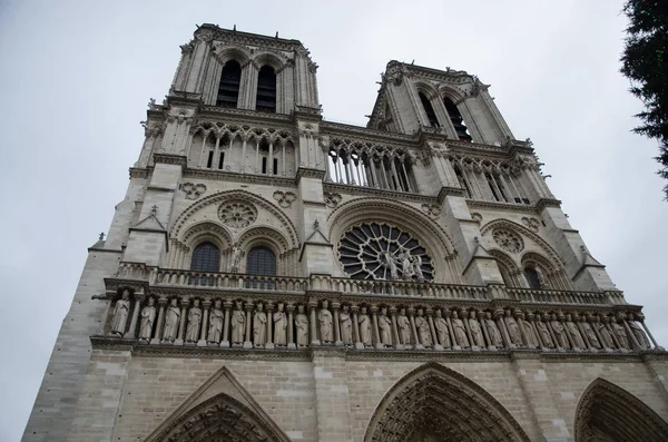 Paris Cirka Januari 2014 Notre Dame Paris Cathedral Som Var — Stockfoto
