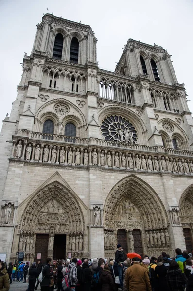 Paris Circa January 2014 Notre Dame Paris Cathedral Which Set — Stock Photo, Image