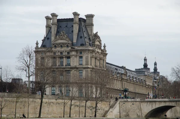 Paris Vers Janvier 2014 Paris Sur Seine Photos De Stock Libres De Droits