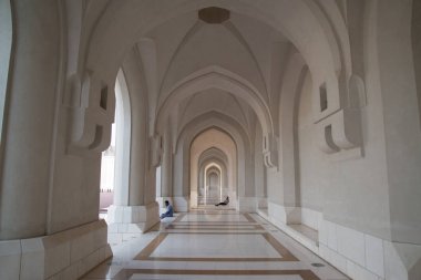 MUSCAT, OMAN CIRCA JUNE 2014: Interior of the Sultan Qaboos Grand Mosque in Muscat, Oman 