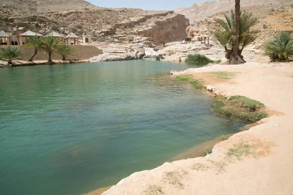 Piscina Agua Wadi Bani Khalid Omán —  Fotos de Stock