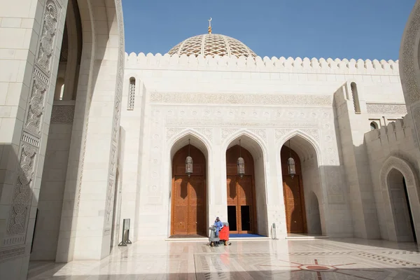 Sultan Qaboos Grand Mosque Muscat Oman — Zdjęcie stockowe
