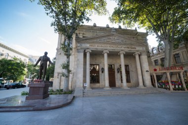 Bakü, Azerbaycan, yaklaşık Ağustos 2018: Bakü'nün merkezi, Azerbaycan