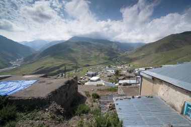 Xinaliq, Azerbaycan, büyük Kafkaslar 'da uzak bir dağ köyü