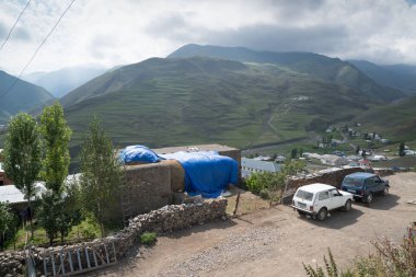 Xinaliq, Azerbaycan, büyük Kafkaslar 'da uzak bir dağ köyü