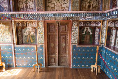 Şeki, Azerbaycan, Ağustos 2018: Şeki 'de Shaki Khans Kış Sarayı, Azerbaycan