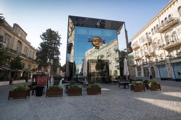 Baku Azerbaijan August 2018 Hard Rock Café Baku Der Innenstadt — Stockfoto