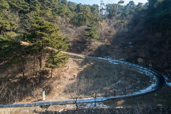 Uitzicht Vanaf Chinese Muur Bij Mutianyu Buurt Van Peking China — Stockfoto